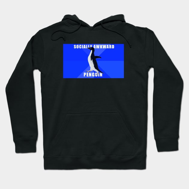 Socially Awkward Penguin Meme Hoodie by Meme Gifts